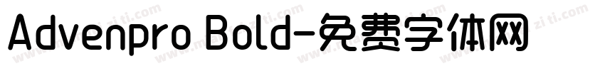 Advenpro Bold字体转换